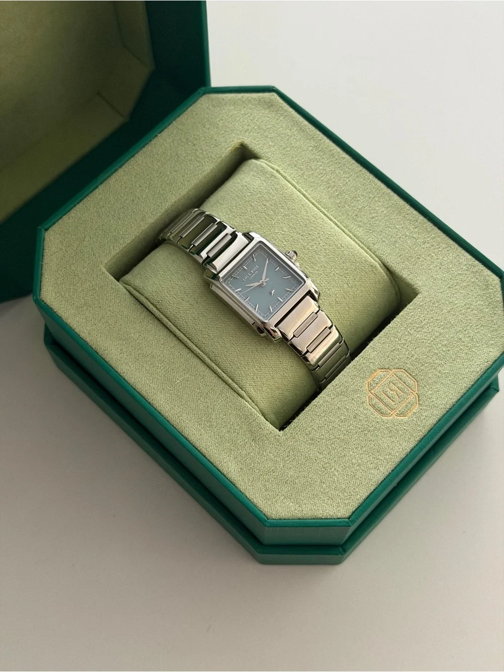 Lola Rose Urban Blue Square Quartzite Jade Watch - Picture 4 of 6